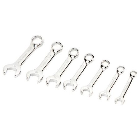 PERFORMANCE TOOL 7-Pc Metric Stubby Wrench Wrench Set, W30607 W30607